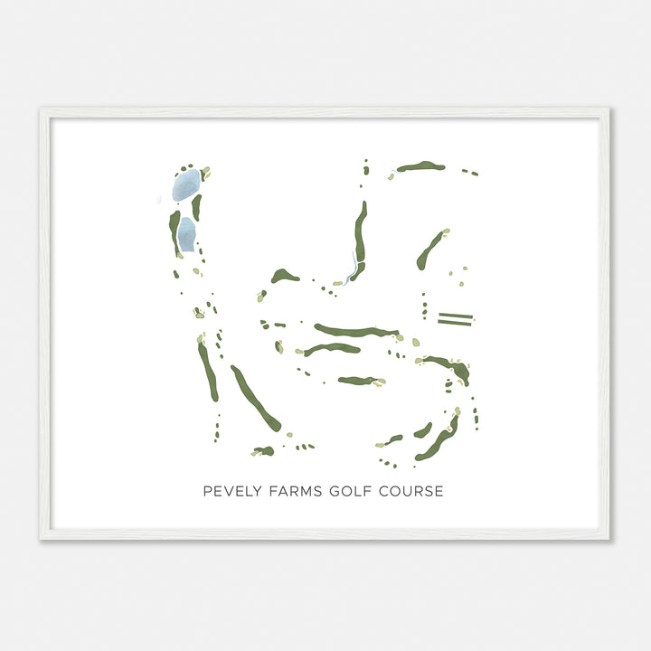 Print of Pevely Farms Golf Course Modern Map