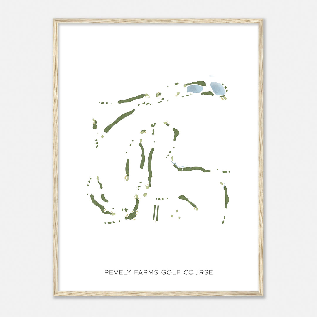 Print of Pevely Farms Golf Course Modern Map