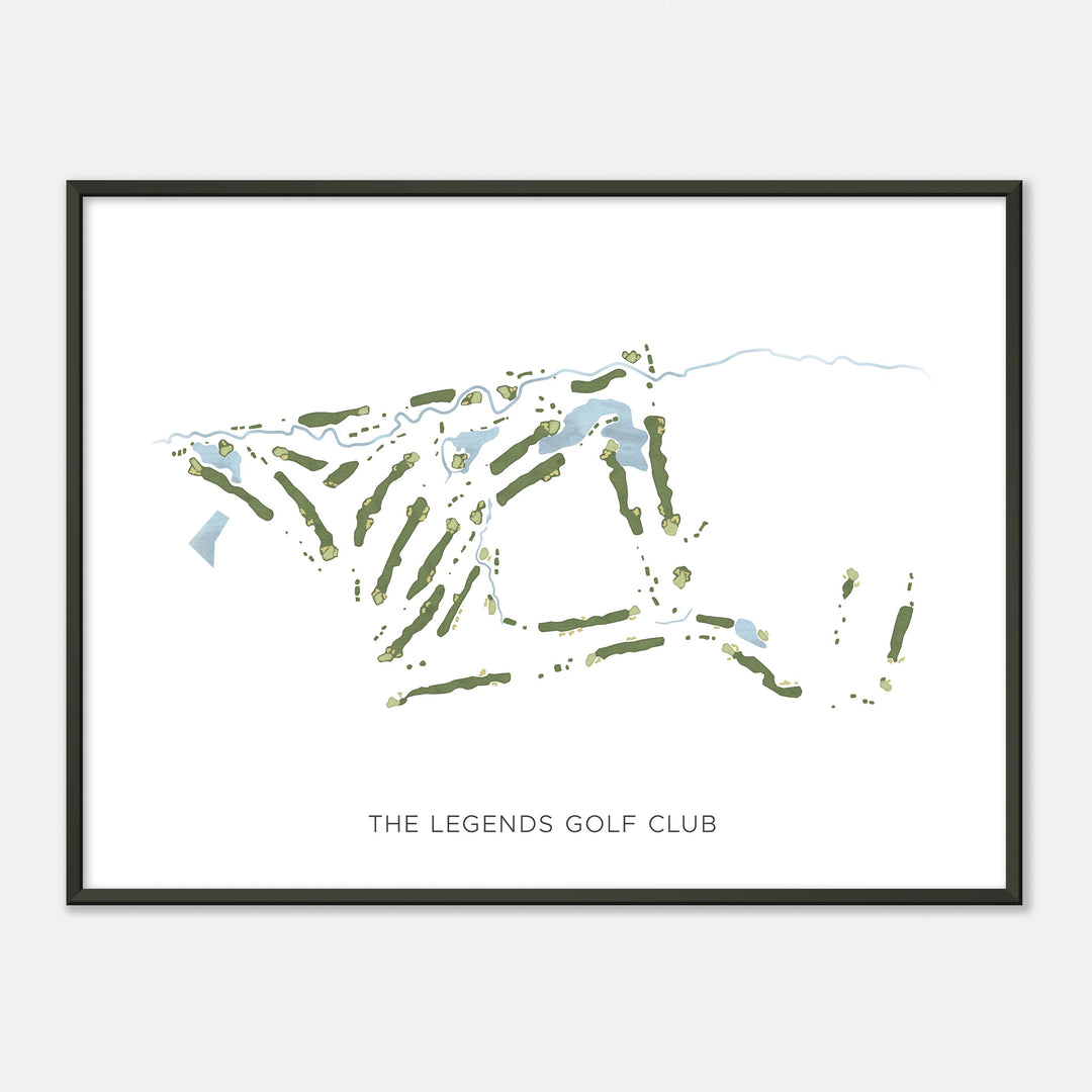 Print of The Legends Golf Club Modern Map