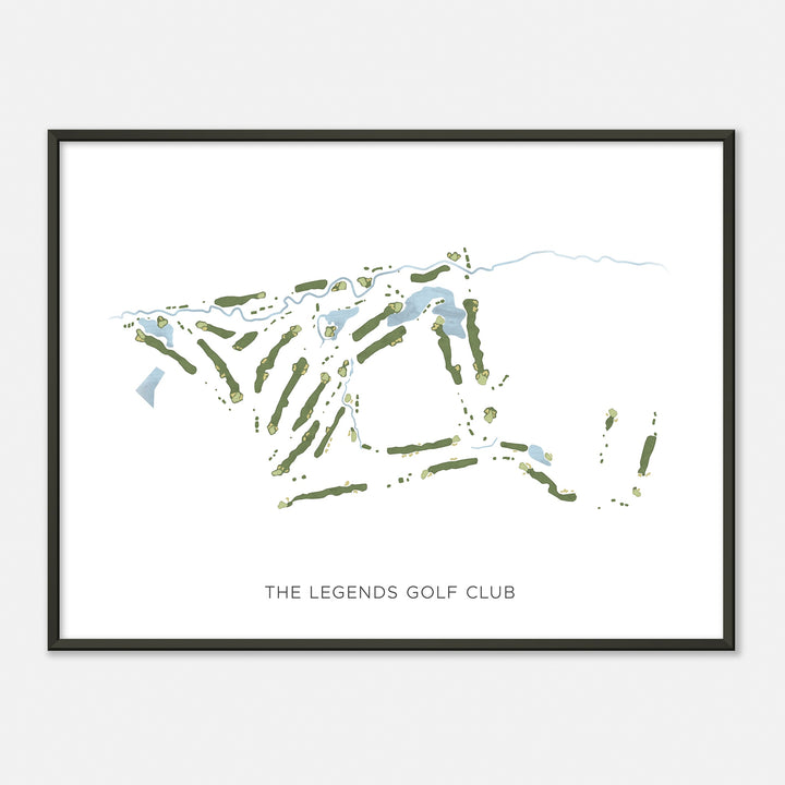 Print of The Legends Golf Club Modern Map