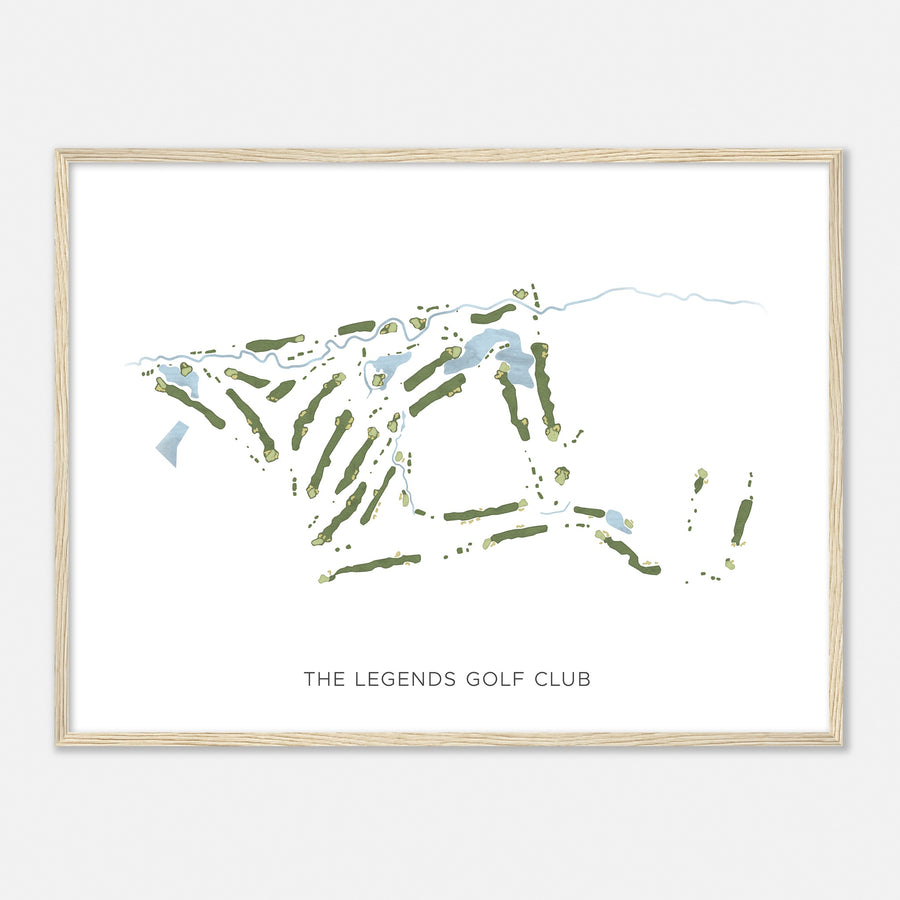 Print of The Legends Golf Club Modern Map