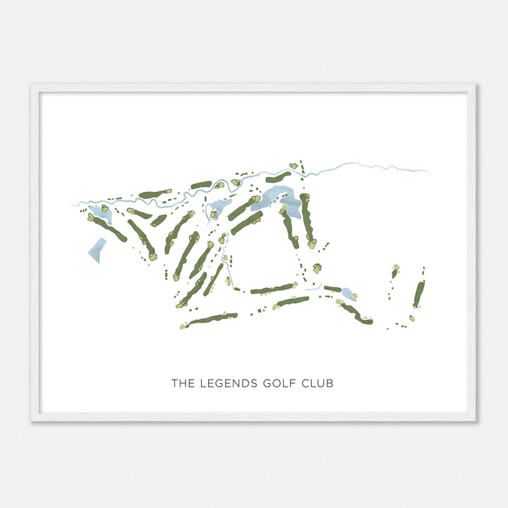 Print of The Legends Golf Club Modern Map