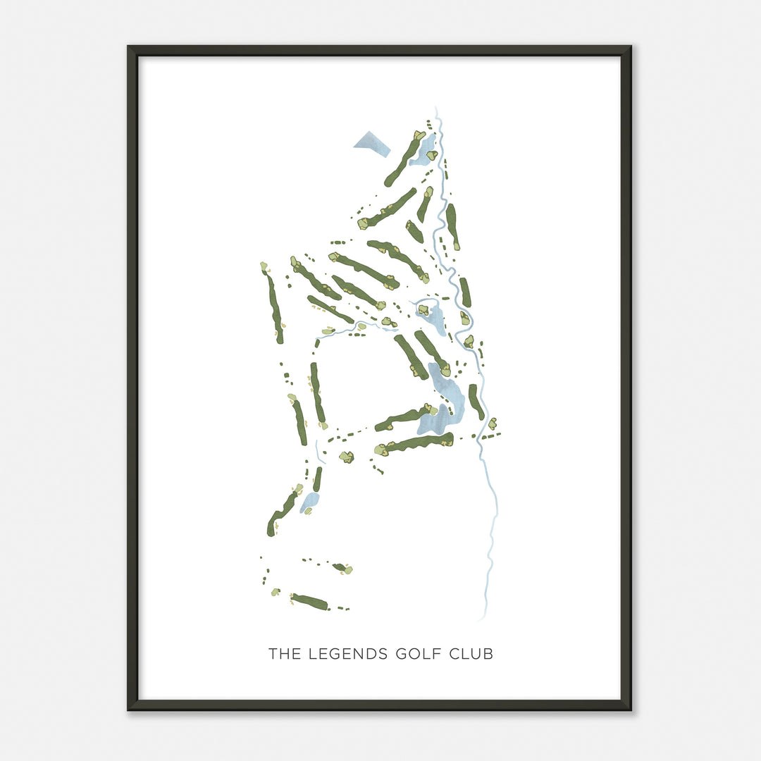 Print of The Legends Golf Club Modern Map