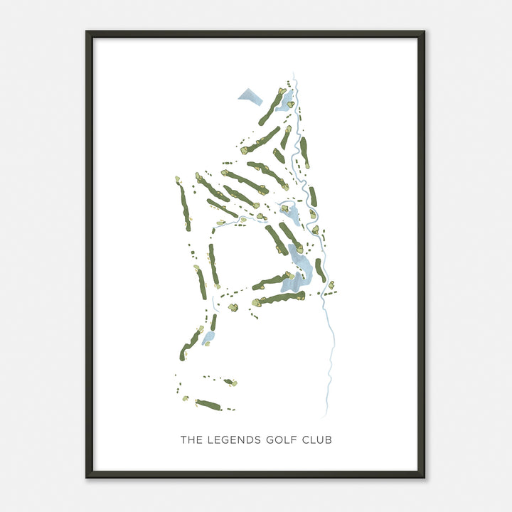 Print of The Legends Golf Club Modern Map