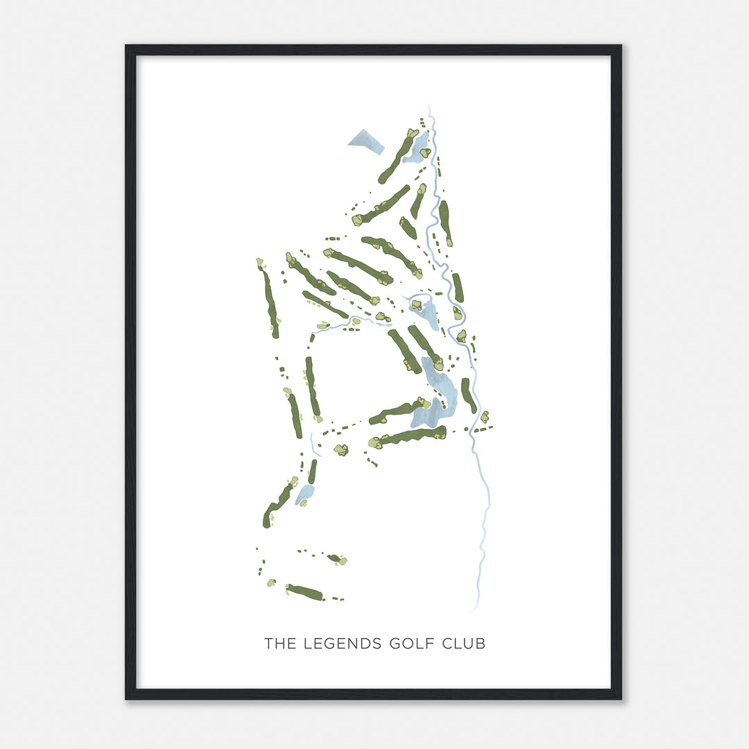Print of The Legends Golf Club Modern Map