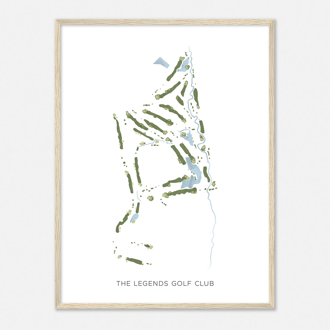 Print of The Legends Golf Club Modern Map