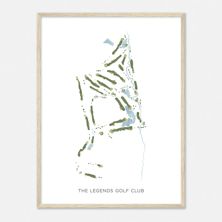 Print of The Legends Golf Club Modern Map