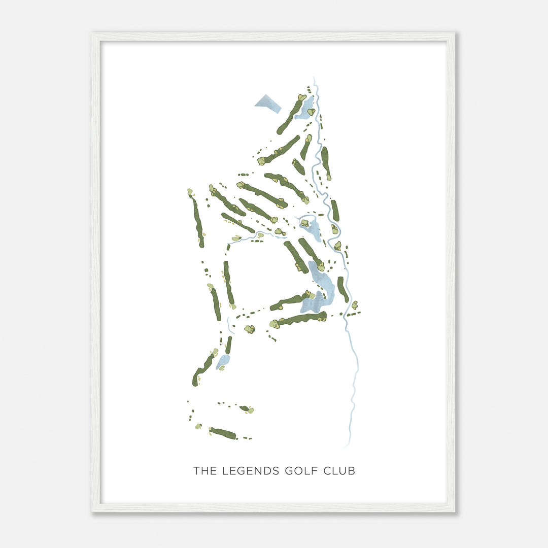 Print of The Legends Golf Club Modern Map