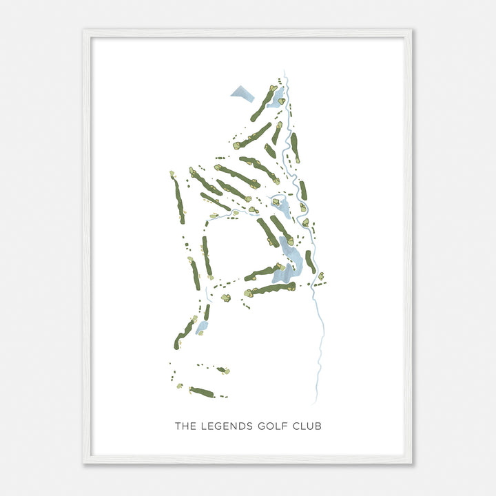 Print of The Legends Golf Club Modern Map
