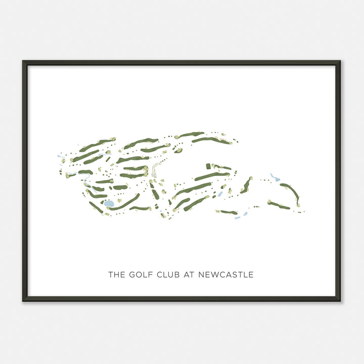 Print of The Golf Club At Newcastle Modern Map