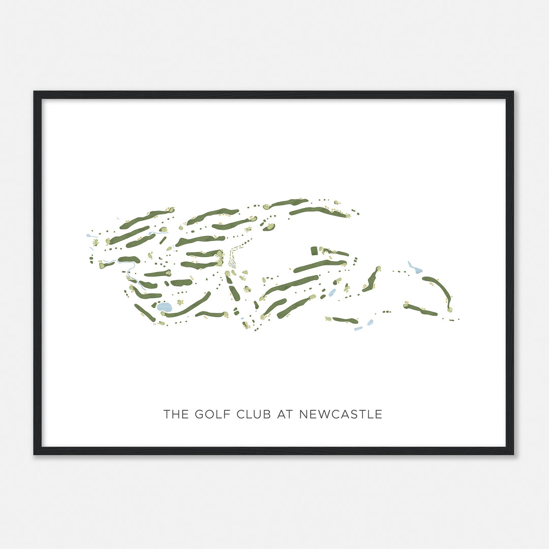 Print of The Golf Club At Newcastle Modern Map