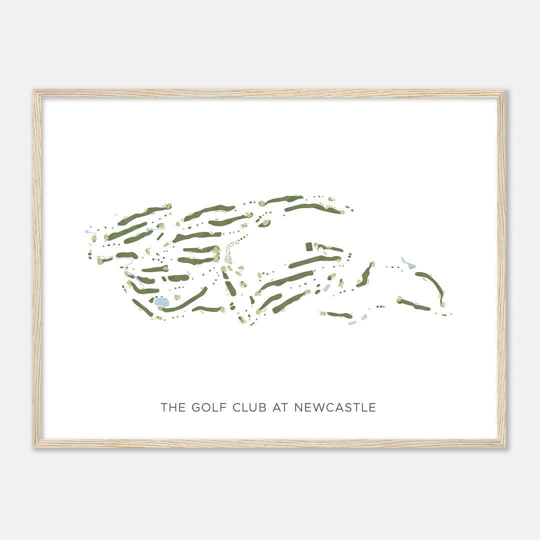 Print of The Golf Club At Newcastle Modern Map