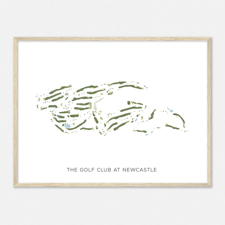 Print of The Golf Club At Newcastle Modern Map