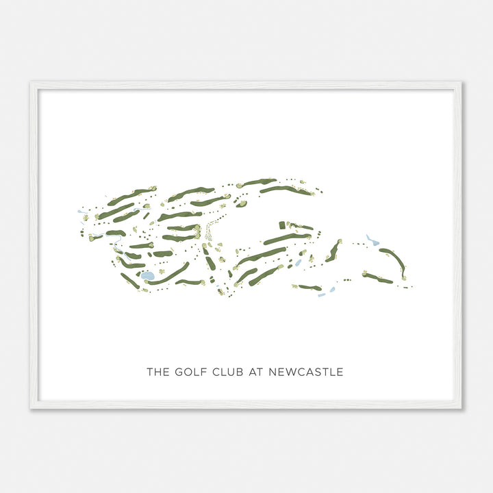 Print of The Golf Club At Newcastle Modern Map