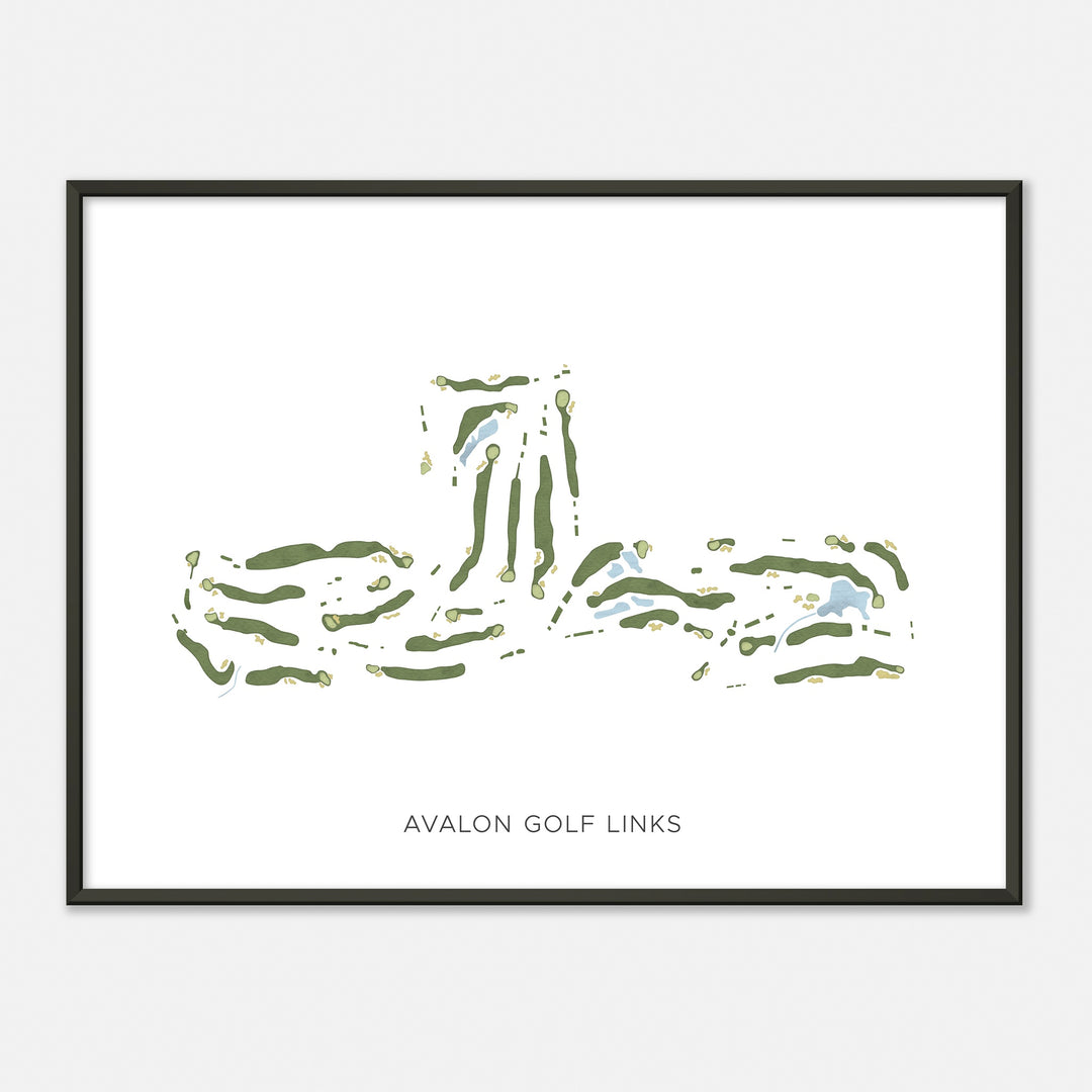 Print of Avalon Golf Links Modern Map