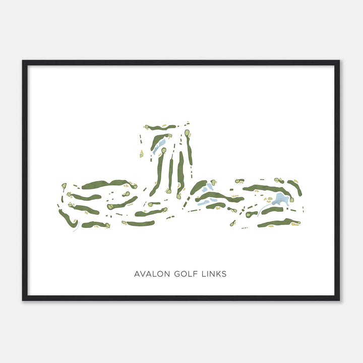 Print of Avalon Golf Links Modern Map