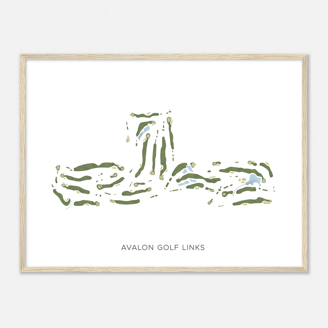 Print of Avalon Golf Links Modern Map