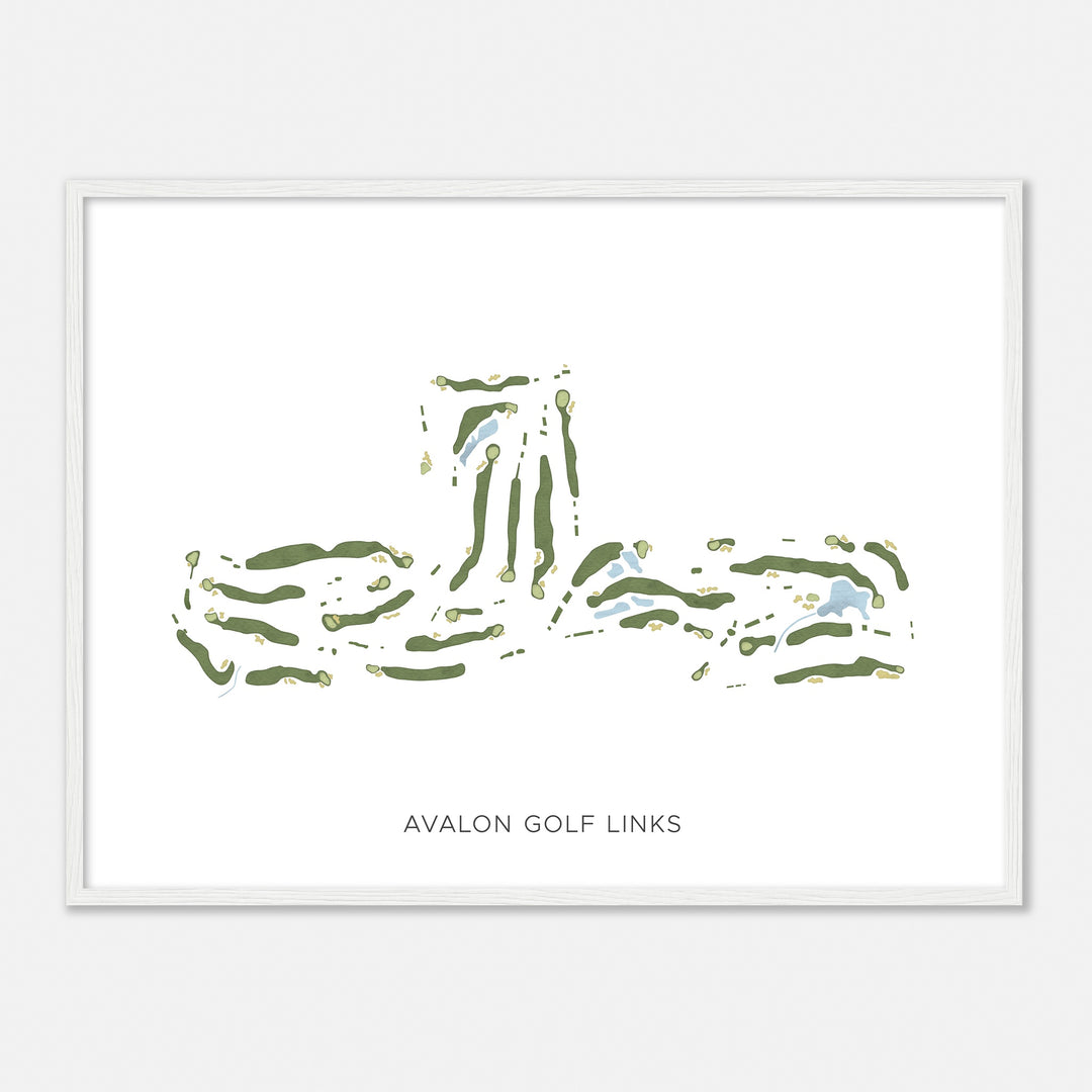 Print of Avalon Golf Links Modern Map