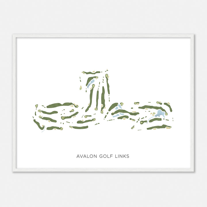 Print of Avalon Golf Links Modern Map