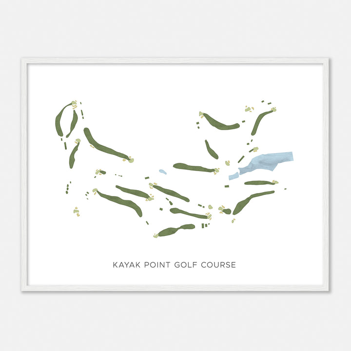 Print of Kayak Point Golf Course Modern Map