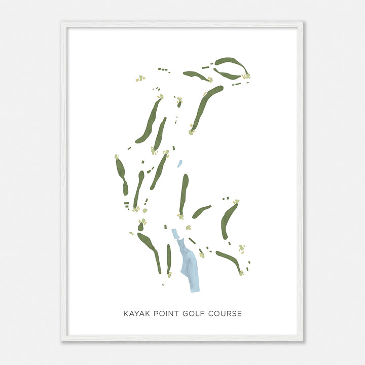 Print of Kayak Point Golf Course Modern Map