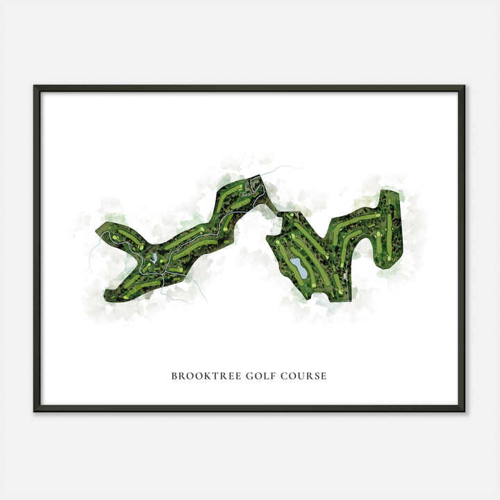 Print of Brooktree Golf Course Classic Map