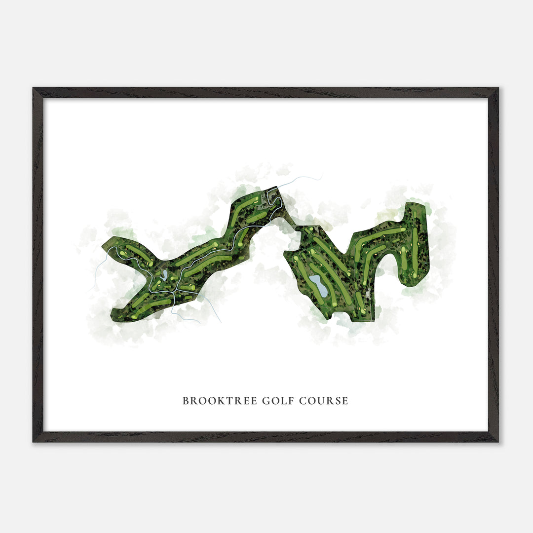Print of Brooktree Golf Course Classic Map