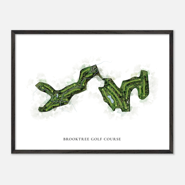 Print of Brooktree Golf Course Classic Map