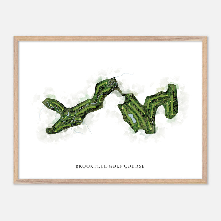 Print of Brooktree Golf Course Classic Map
