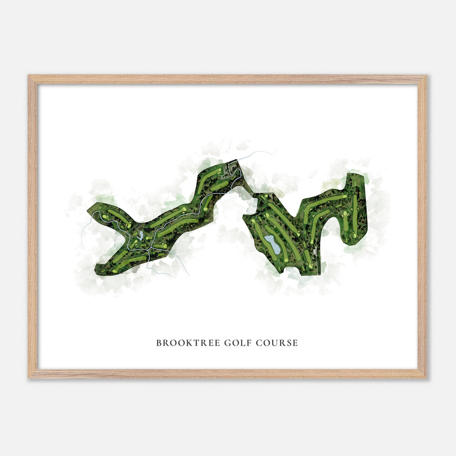 Print of Brooktree Golf Course Classic Map