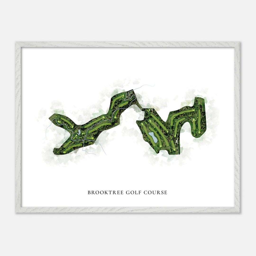 Print of Brooktree Golf Course Classic Map