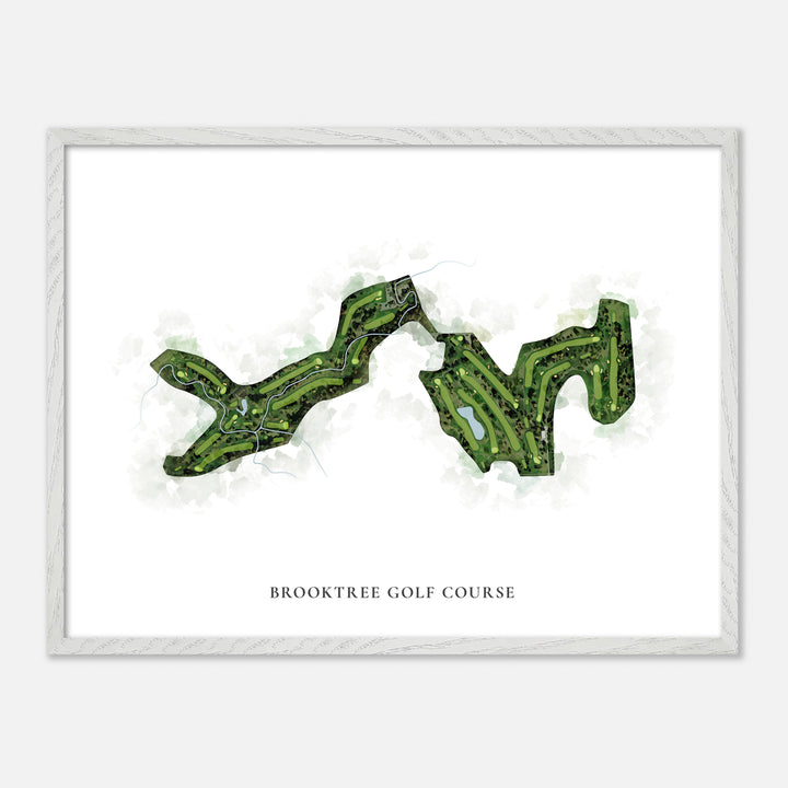 Print of Brooktree Golf Course Classic Map