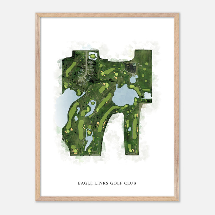 Print of Eagle Links Golf Club Classic Map
