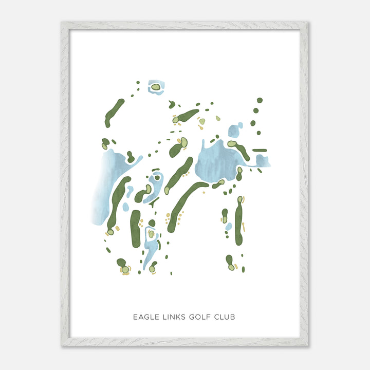 Print of Eagle Links Golf Club Modern Map