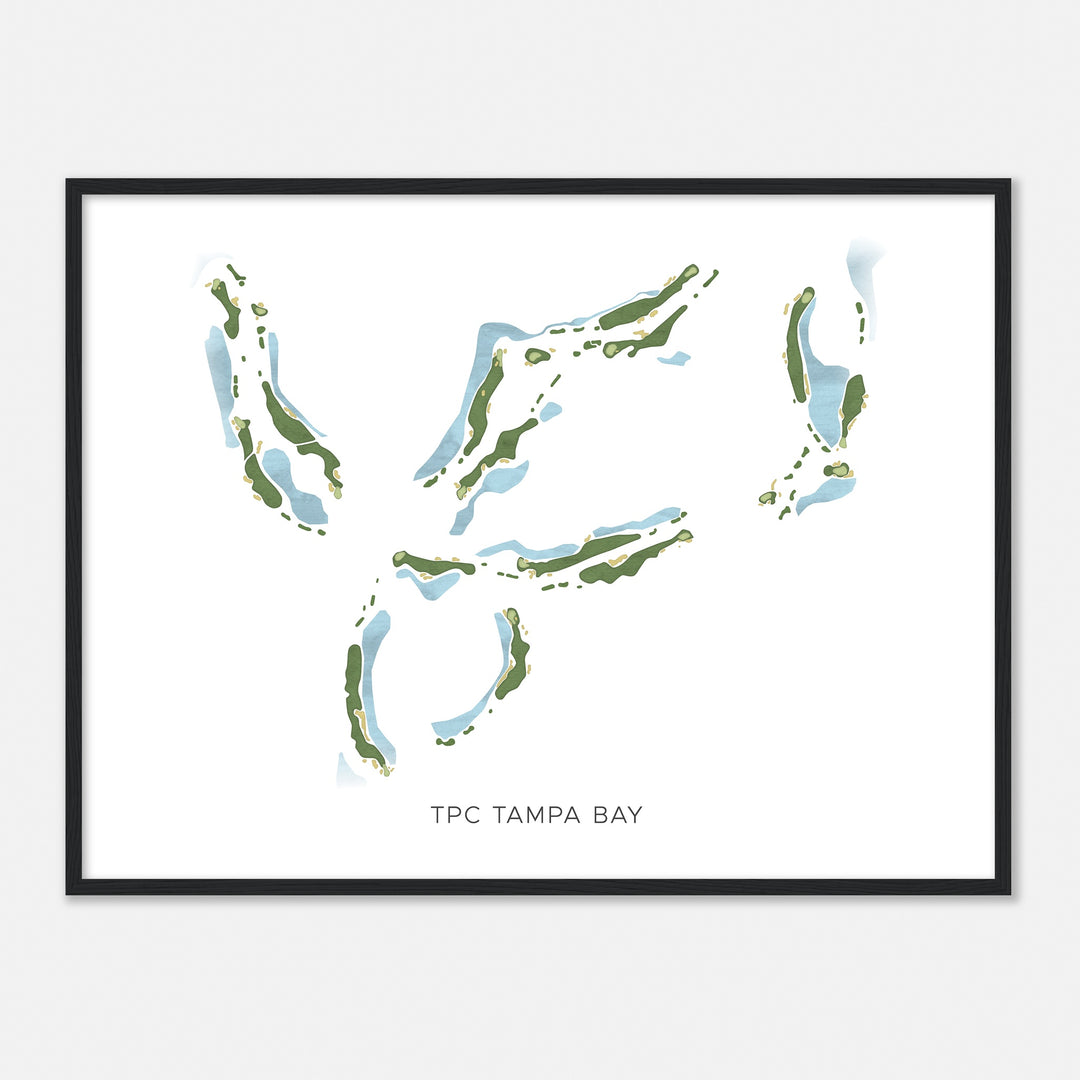 Print of Tpc Tampa Bay Modern Map