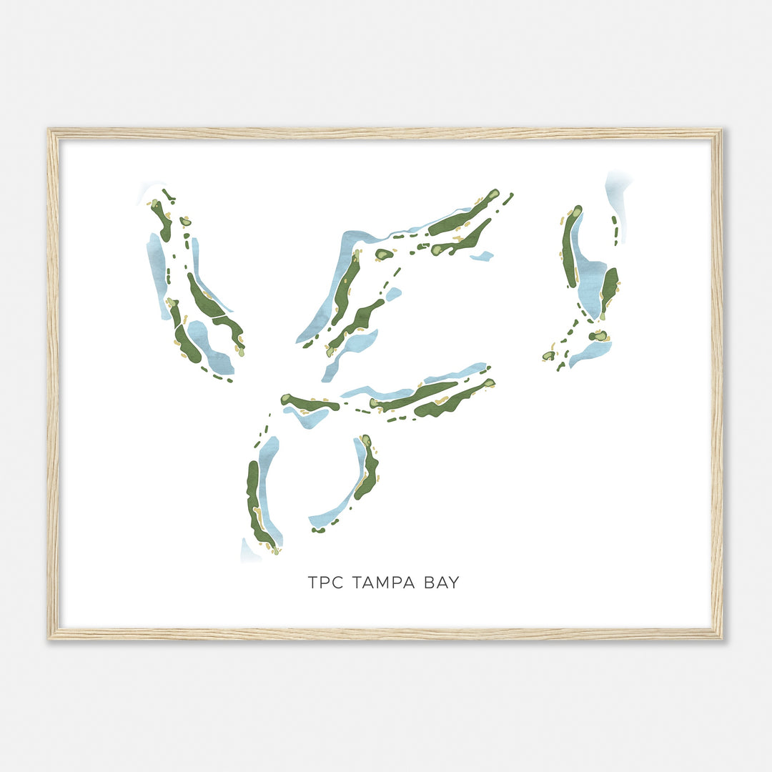 Print of Tpc Tampa Bay Modern Map