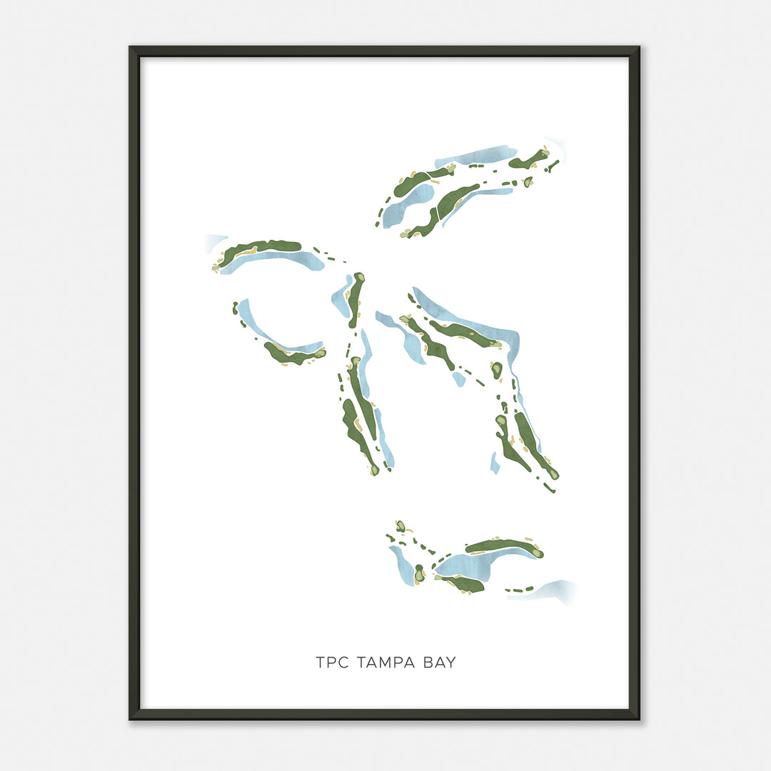 Print of Tpc Tampa Bay Modern Map