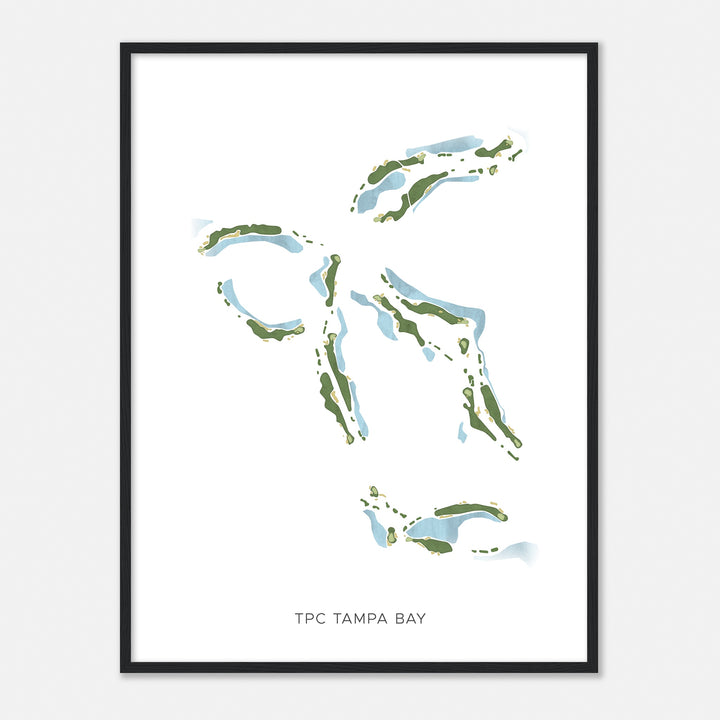 Print of Tpc Tampa Bay Modern Map