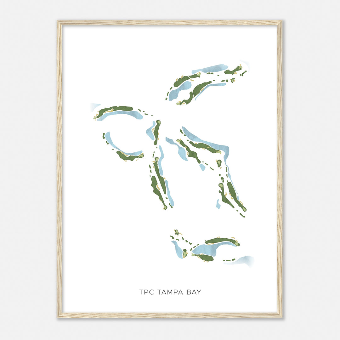 Print of Tpc Tampa Bay Modern Map