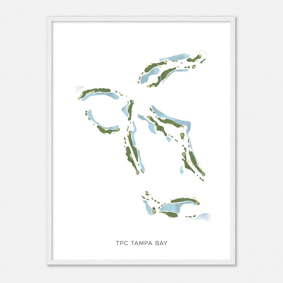 Print of Tpc Tampa Bay Modern Map