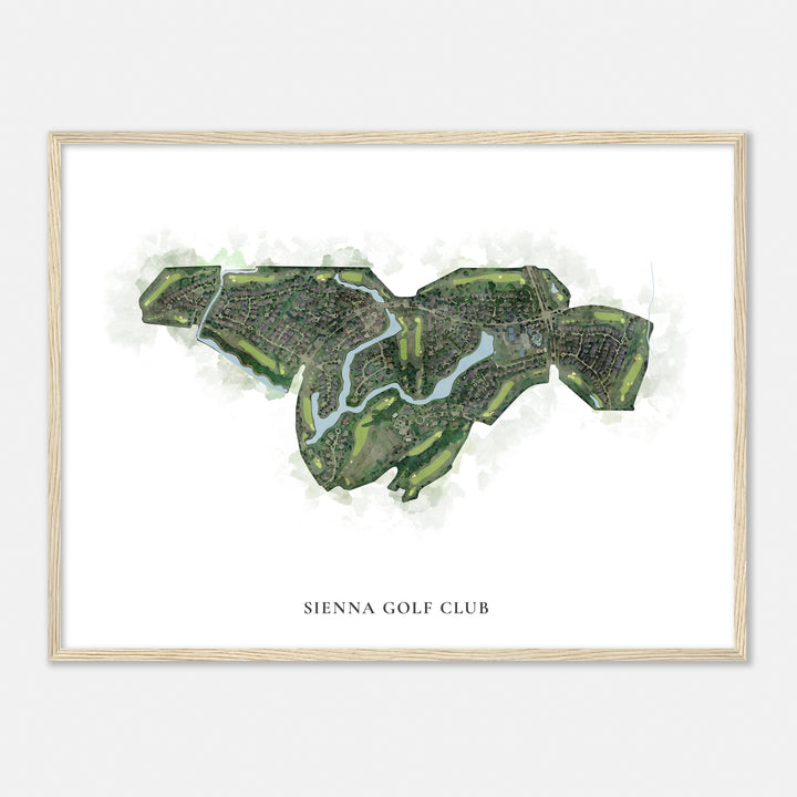 Print of Sienna Golf Club Classic Map