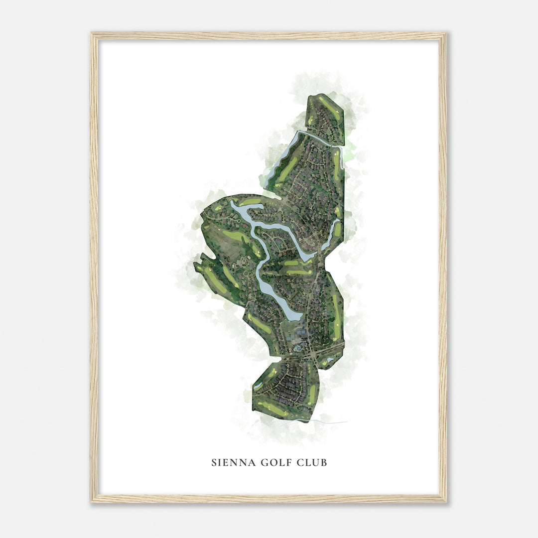 Print of Sienna Golf Club Classic Map