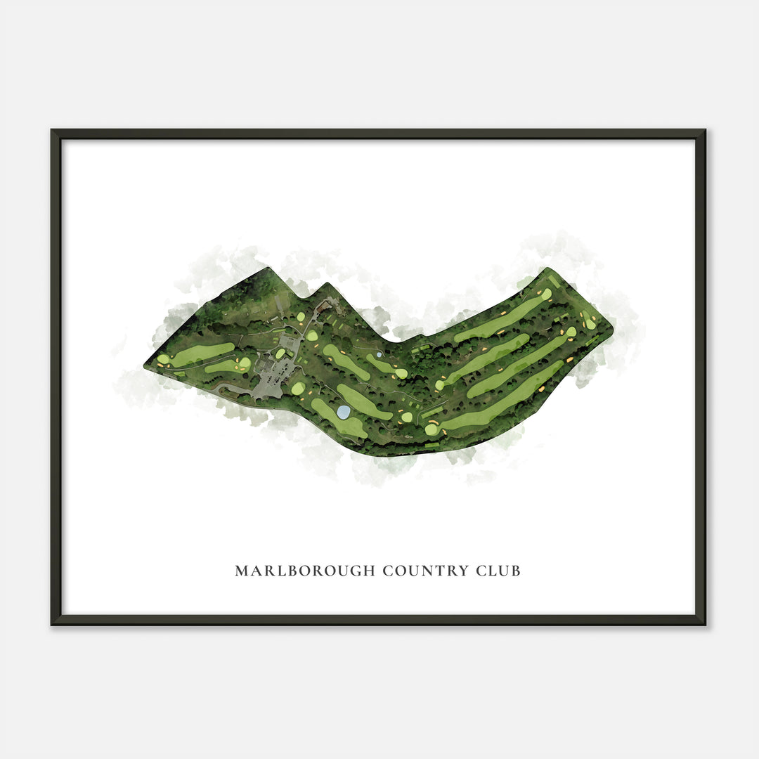 Print of Marlborough Country Club Classic Map