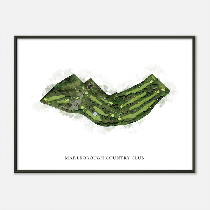 Print of Marlborough Country Club Classic Map