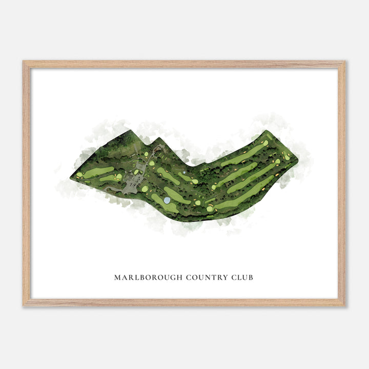 Print of Marlborough Country Club Classic Map