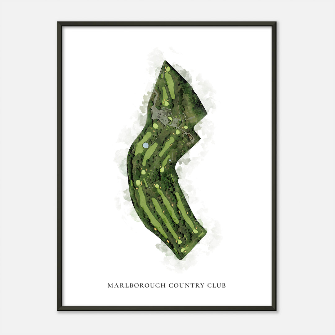 Print of Marlborough Country Club Classic Map