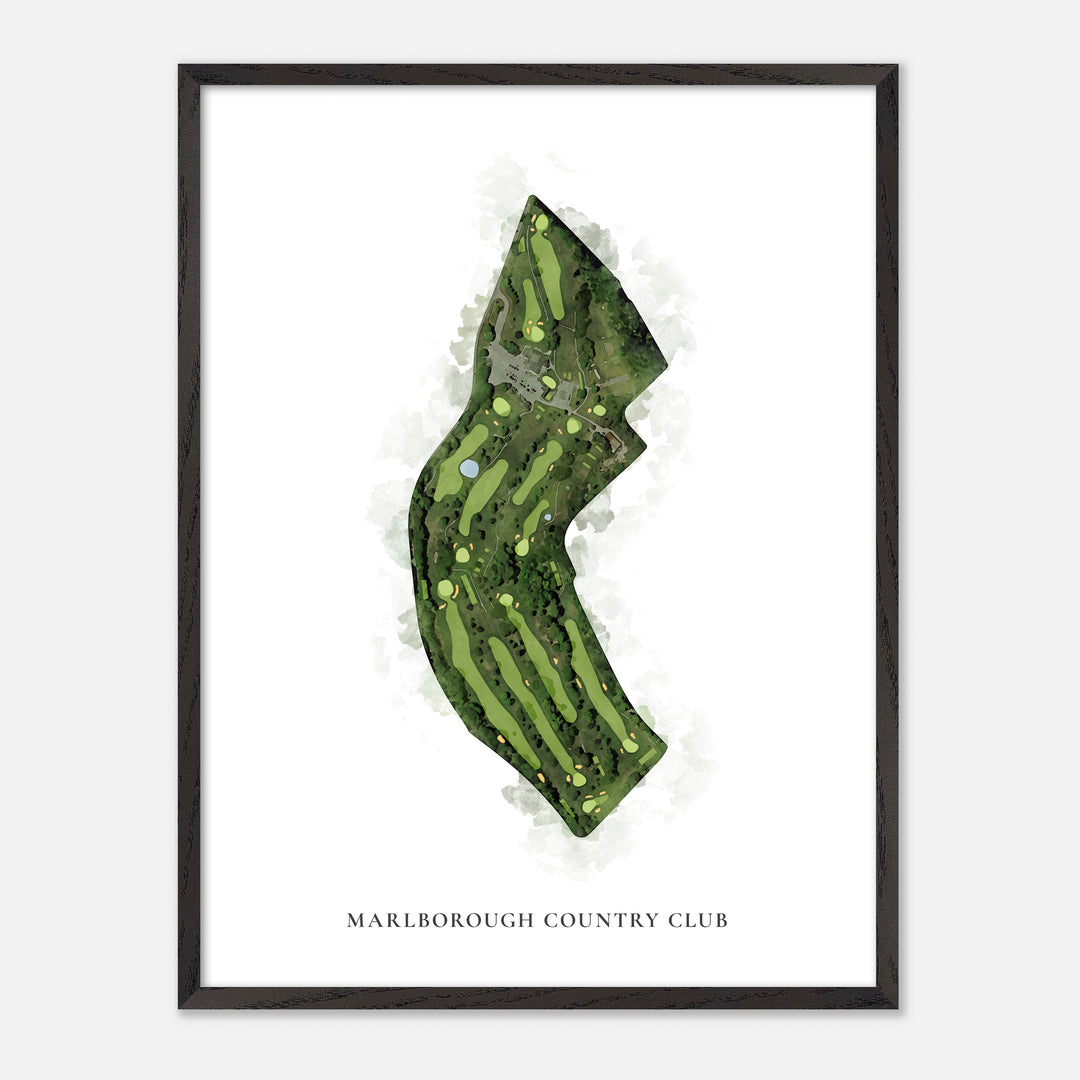 Print of Marlborough Country Club Classic Map