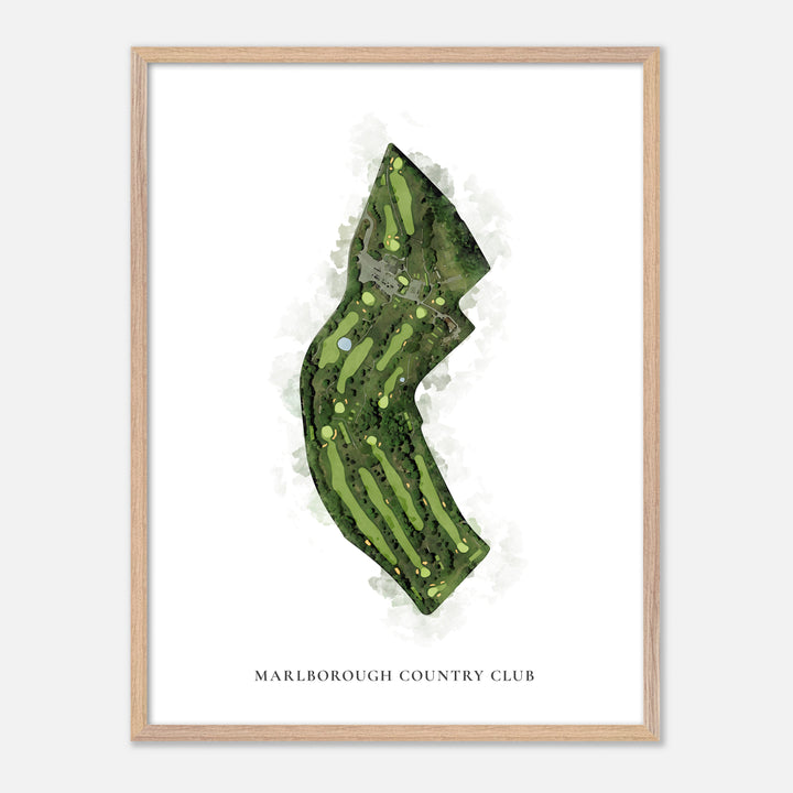 Print of Marlborough Country Club Classic Map