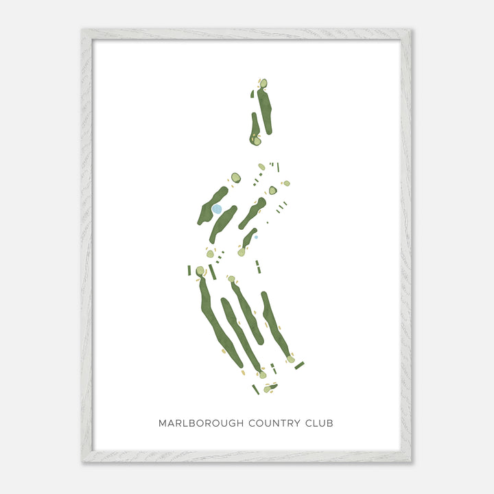 Print of Marlborough Country Club Modern Map