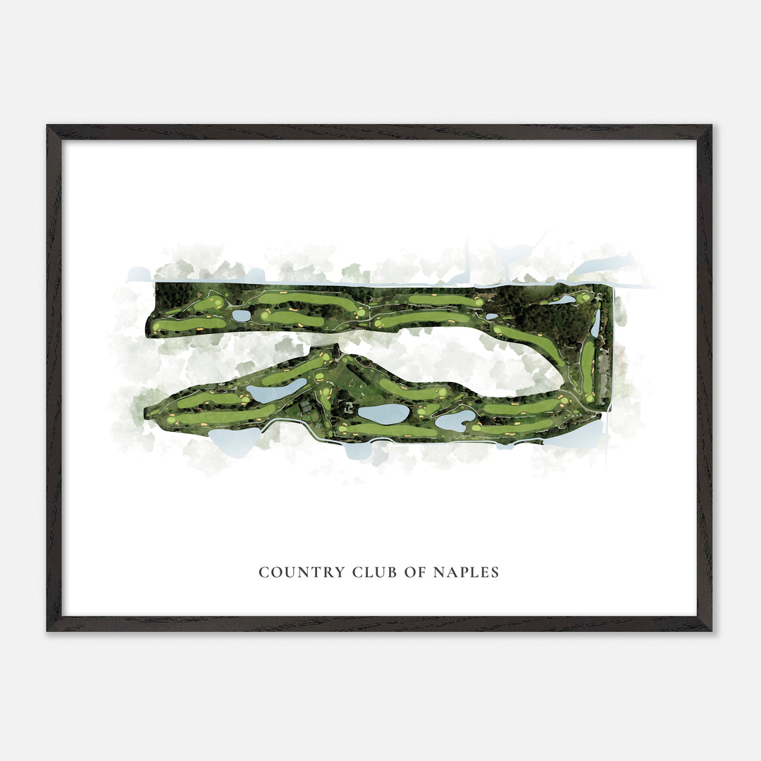 Print of The Country Club Of Naples Classic Map